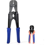 iCrimp Herramienta de crimpado manual para cables de acero con cortador de cable, crimpadora para prensar casquillos de aluminio y manguitos de parada de 1,58 mm a 3,5 mm