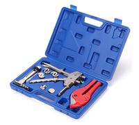 iCrimp SL-1225 PEX Pipe Crimpadora, herramienta deslizante axial e insertos (12, 16, 20, 25 mm) Alicates de prensa, herramienta de prensa axial para tubo PEX