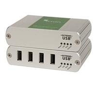 Icron Ranger 2304 - Sistema extensor de 4 puertos USB 2.0 de 100 metros Cat 5e
