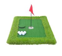 ICRPSTU Juego de golf para piscina, color verde flotante, accesorios de entrenamiento, color verde para piscina, tapete de golpeo de golf al aire libre, patio, práctica de golf