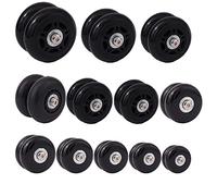 ICTRONIX par de Equipaje, maletín Wheels Rueda de Repuesto para Maleta Equipaje 80mm x24mm