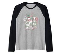 ICU Enfermeras Poppin Botellas para La Nochevieja PICU ER Camiseta Manga Raglan