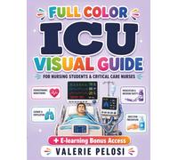 ICU FULL COLOR VISUAL MANUAL: Illustrated Guide for Nursing Students and Critical Care Nurses with Hours of E-Learning Access to Practice as You Learn