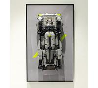 iCUANUTY Panel de pared para Lego Technic Peugeot 9X8 24H Le Mans Hybrid Hypercar, bloques de construcción, regalos para amantes de Lego