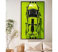 iCUANUTY Pizarra de LEGO 42115 Technic Lamborghini Sián FKP 37 Coches de Carreras, Adultos, Decorativos para Coches, Regalos para Amantes de LEGO, Tamaño: 75 x 45cm