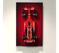 ICUANUTY Placa de pared para coche Lego Technic Ferrari SF-24 F1 42207 - Gancho de pared para coche Lego Ferrari F1 75 x 45 cm, decoración para adultos (modelo no incluido)