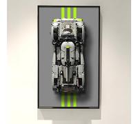ICUANUTY Placa de pared para Lego 42156 Technic Peugeot 9 x 8 24H Le Mans, compatible con pantalla Lego Car Display, ideas de regalo para entusiastas del soporte de pared de vehículos Lego, solo placa