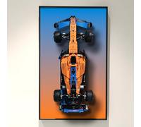 ICUANUTY Placa de pared para Lego Technic McLaren Fórmula 1 42141, compatible con pantalla Lego Car, ideas de regalo para entusiastas del soporte de pared de vehículos Lego, solo placa de pared,