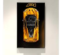 ICUANUTY Placa de pared para Technic McLaren P1 42172, compatible con Car Display, ideas de regalo para entusiastas, solo placa de pared. Tamaño: 75 x 45 cm