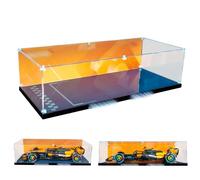 iCUANUTY Vitrina acrílica compatible con Lego Technic F1 Car 42206, 42207, 42141, 42171, 42228, caja de exhibición a prueba de polvo para F1, tamaño: 26.77 x 11.81 x 6.69 pulgadas (sin modelo)