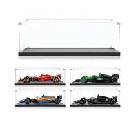 ICUANUTY Vitrina acrílica para Coche de Carreras para Lego Technic Ferrari SF-24 F1 42207,42206,42141,42171,42228, Almacenamiento y organización a Prueba de Polvo Vitrina, 68x30x17cm (Solo Vitrina)