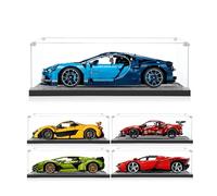 icuanuty Vitrina acrílica para Lego 42083 Technic Bugatti Chiron, almacenamiento y organización a prueba de polvo para modelo Lego, tamaño: 63 x 30 x 17 cm (solo funda de pantalla)