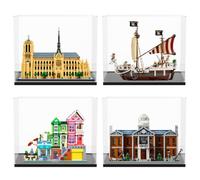 icuanuty Vitrina de acrílico para Lego Architecture Notre-Dame de Paris 21061,76294,42670, almacenamiento y organización a prueba de polvo para vitrina Lego, tamaño: 46 x 30 x 36 cm