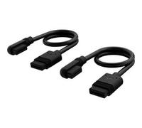iCUE LINK cable delgado, 200mm, 90° en ángulo negro
