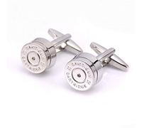Icufflink Hombres Acero Inoxidable Gemelos, Bala De Plata Metálica Redonda Moda Shell Francés Gemelos, Gran Don Classic Shirt Traje De Boda Accesorios para Empresas Una Ocasión Formal
