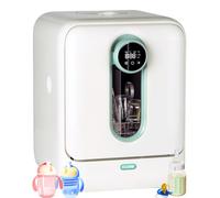 ICUIRE Lavadora y esterilizadora y secadora de biberones, esterilización de alta temperatura de 55.0-75.0 °C para cosas de bebé, tanque de agua de 3.2 L para limpiar botellas, parte de bomba y