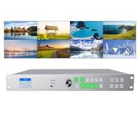 ICUIXIAN Conmutador de matriz HDMI 4K 8x8 4K a 30Hz con WEB Gui+puerto LAN + control Rs-232, divisor HDMI Matrix 8x8, HDCP, EDID, 3D, APP, botón retroiluminado, pantalla (matriz de 8 entradas y 8
