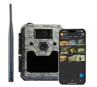 icuserver ICU CLOM Cam 5 - Cámara de caza 4G con imágenes Full HD y calidad de vídeo, visión nocturna, sensor de movimiento y transmisión de teléfono, incluye tarjeta SD de 16 GB con detector de