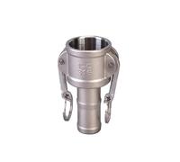 ICXLPMC 1/2 3/4 1-1/4 304 Stainless Steel Homebrew Camlock Fitting Adapter Barb Camlock Quick Disconnect For Hose Pumps Fittings (XS,2")