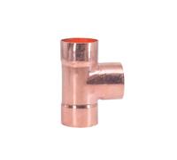 ICXLPMC 1/4" 3/8" 1/2" 5/8" 8 10 12 15 16 19 22 25-159mm ID Copper End Feed Solder tee 3 Ways Plumbing Fitting Coupler Air Conditioner(ID 19mm Wall 0.8mm)