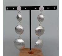 ICXLPMC 15mm-20mm-25mm Big Bohemia Earrings Brushed Gold Plated Dangle Earrings Fashion Simple Jewelry Gift