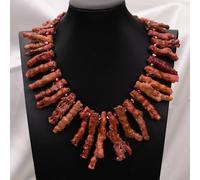 ICXLPMC 19" Branch Top Drilled Nugget Freeform Real Gems Necklace