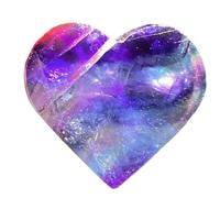 ICXLPMC 1pc 200-300g Bohemian style fluorite crystal deep purple to blue gradient polished
