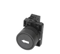 ICXLPMC 22mm XB2-EA Push Button Switch Start/Stop Black/White Arrow 10A/415V Self-Reset/Momentary Symbol Button Switch(NC)