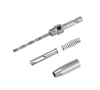 ICXLPMC 7/64" Self Centering Drill Bit Set Drilling Bits for Wood Working Cabinet Door Hinge Hole Punch Tool Self Center with Hex Keys L-Shape ICXLPMC