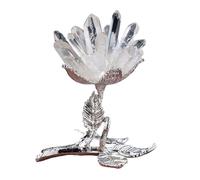 ICXLPMC Amethyst Cluster Flower Crystal Tree Ornaments for Luck, Wealth & Prosperity Home Office Kitchen Décor Spiritual Gift,C