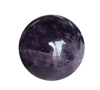 ICXLPMC Amethyst Tumble 20-25mm Gemstone Crystal Ball Round Sphere Collection Pocket Palm Worry Stone,Purple,20~25mm