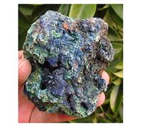 ICXLPMC Azurite - Gema de cristal de azurita azul y malaquita verde sobre matriz, 350 g, colección para el hogar