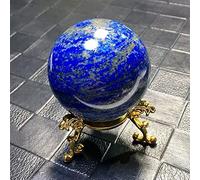 ICXLPMC Bola de lapislázuli con piedras de cristal, hermosa piedra de cristal natural QINTINYIN Home Collections (tamaño: 5-5,5 cm)