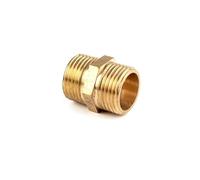 ICXLPMC Brass Copper Hose Pipe Fitting Hex Coupling Coupler Fast Connetor Male Thread/Female Thread 1/8" 1/4" 3/8" 1/2" 3/4"(Male Thread,1/2")