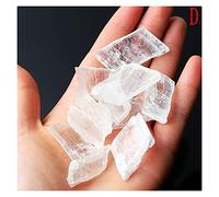 ICXLPMC Colgante de cristal natural en bruto de 30 g/50 g, selenita blanca natural, varita de cristal irregular, colección The Stone Crystal Home (tamaño: 50 g)