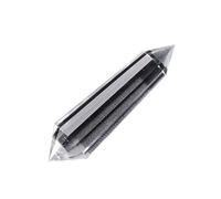 ICXLPMC Crystal Multi-Faceted Yoga Column 12-Sided White Double-Pointed Quartz Stones Spirital Stone Gemstone