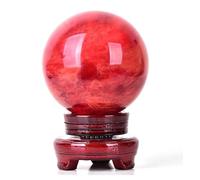 ICXLPMC Crystals and Stones Smelting Quartz Crystal Gemstone Ball Carved Round Sphere for Divination Home Decoration Gift,5cm/1.9in