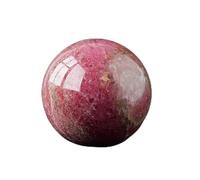 ICXLPMC Fluorite Rough Stone Crystal Ball Rainbow for Decoration or Magic,Rose Stone-5cm