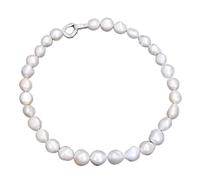 ICXLPMC Freshwater White Baroque Pearl Necklace Keshi Pearl Lady Classic Jewelry