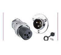 ICXLPMC GX25 Cable Fixing 25MM-2 3 4 5 6 7 8 9 10 12pin DF25 Circular Wire Panel Connectors (DF25-4Pin)