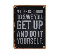 ICXLPMC Hard Truth Quote Metal Sign Empowerment Wall-Art Modern Style for Fitness Gym Office Decor 8 X 12 in