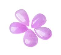 ICXLPMC Lepidolite Teardrop Gemstone 0.87"x0.55" Crystal Pendant Raw Stone for Wire Wrapping Jewelry & Balance