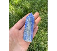 ICXLPMC Piedra preciosa natural de cuarzo lapislázuli con punta de cristal de un solo extremo, 1 pieza, hermosa piedra de cristal natural QINTINYIN Home Collections (color: 5-7 cm)