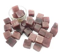 ICXLPMC Piedras de cristal natural mágicas naturales, cubo de cuarzo rosa, lapislázuli, cubos de cristal para decoración del hogar (color: fresa 27)