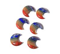 ICXLPMC Regalo de cristal natural de amatista orina de siete lunas de cristal para decoración del hogar (tamaño: 6 unidades)