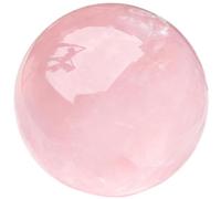 ICXLPMC Rose Quartz Crystal Spheres, Rare Protective Stone Balls Powder Glass Sphere Decor Chic Desktop Adornment Elegant Home Office Bedroom for, Feng Shui,20mm
