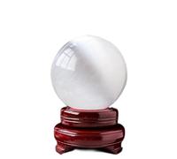 ICXLPMC Selenite Crystal Ball Gemstone Home Decoration Stone Sphere for Divination/Chakra Balance/Yoga/Home/Office FengShui,110-120mm
