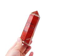 ICXLPMC Stone Red Jasper Crystal Column Point Gemstone Quartz Tower Home Decoration Gifts Ornaments