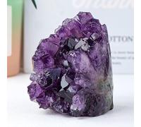 ICXLPMC Uruguayan Crystal Amethyst cave Cluster raw Stone Office Home Decoration,Purple,200~300g