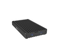 Icy Box 2 Puertos M.2 SSD / NVMe, USB 3.2 Gen 2 (20 Gbps), Sistema de refrigeración, Soporte Dual PCIe Gen 3x2, USB-C, M-Key, Externo, Adaptador NVMe, Aluminio, Negro